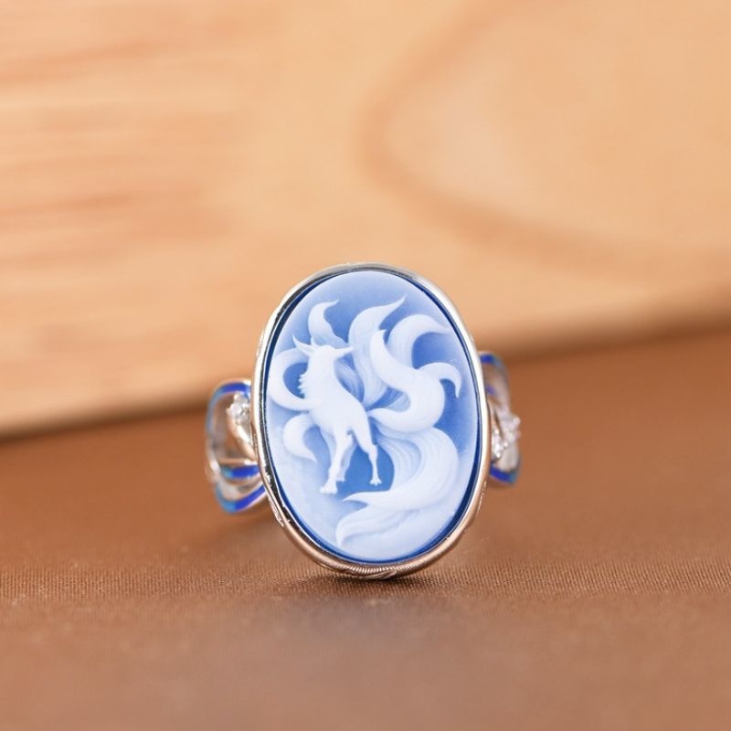 九尾の狐のリング - 日本の美意識と現代の洗練されたデザインが見事に融合 R226