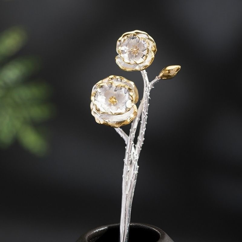 ひなげしのかんざし - 手作りの温もりと自然の美しさが融合 K146