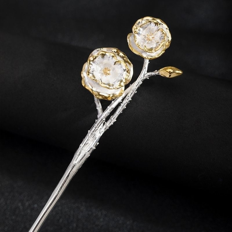 ひなげしのかんざし - 手作りの温もりと自然の美しさが融合 K146