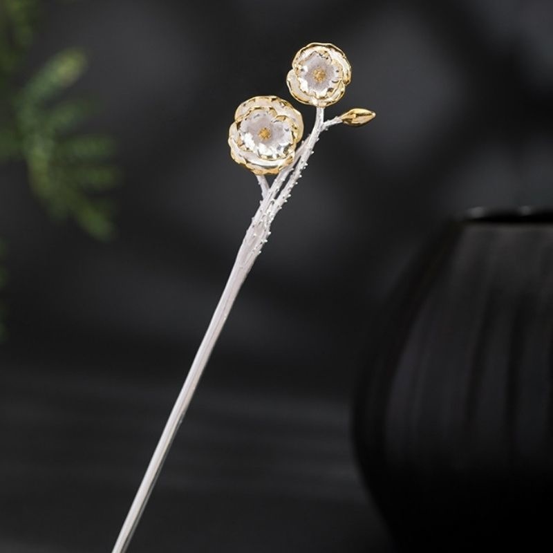 ひなげしのかんざし - 手作りの温もりと自然の美しさが融合 K146