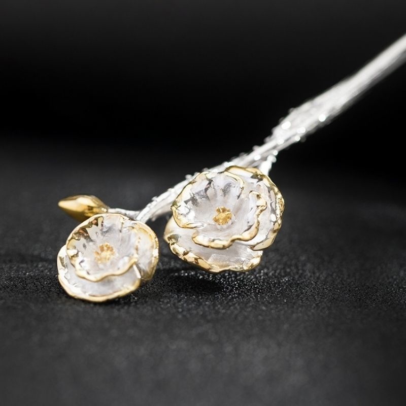 ひなげしのかんざし - 手作りの温もりと自然の美しさが融合 K146