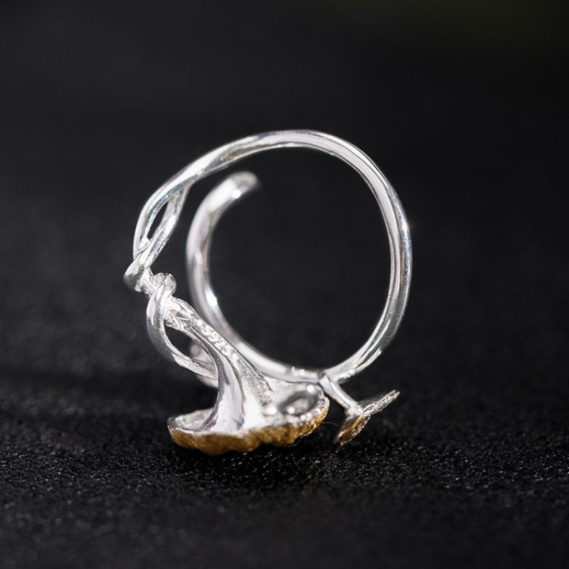 アサガオのリング - 現代的なエレガンスを取り入れた作品 R354