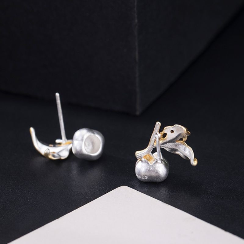 柿のピアス - 秋の季節を感じさせるデザイン P156