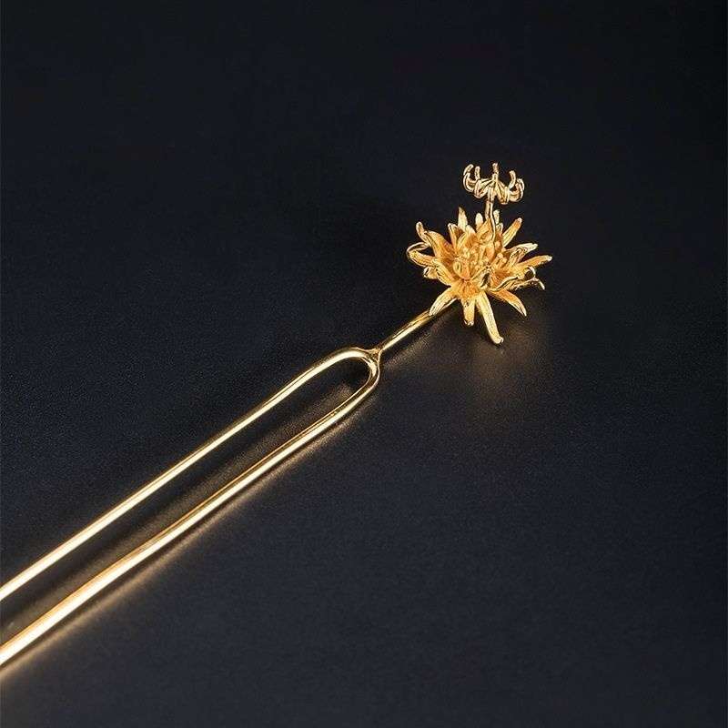 ゲッカビジンのかんざし - 上品な金色が際立ち、リアルに仕上げた K163