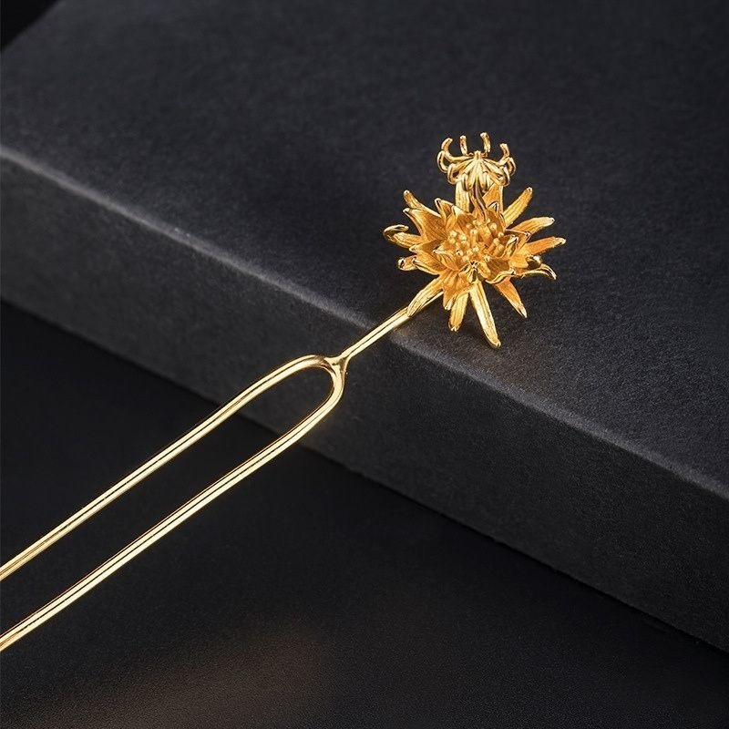 ゲッカビジンのかんざし - 上品な金色が際立ち、リアルに仕上げた K163