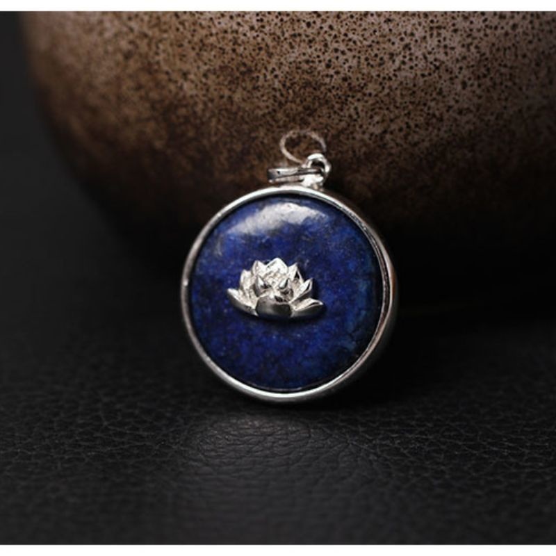 蓮の花のペンダント - クリスマスプレゼントとして、彼女にぴったり N109