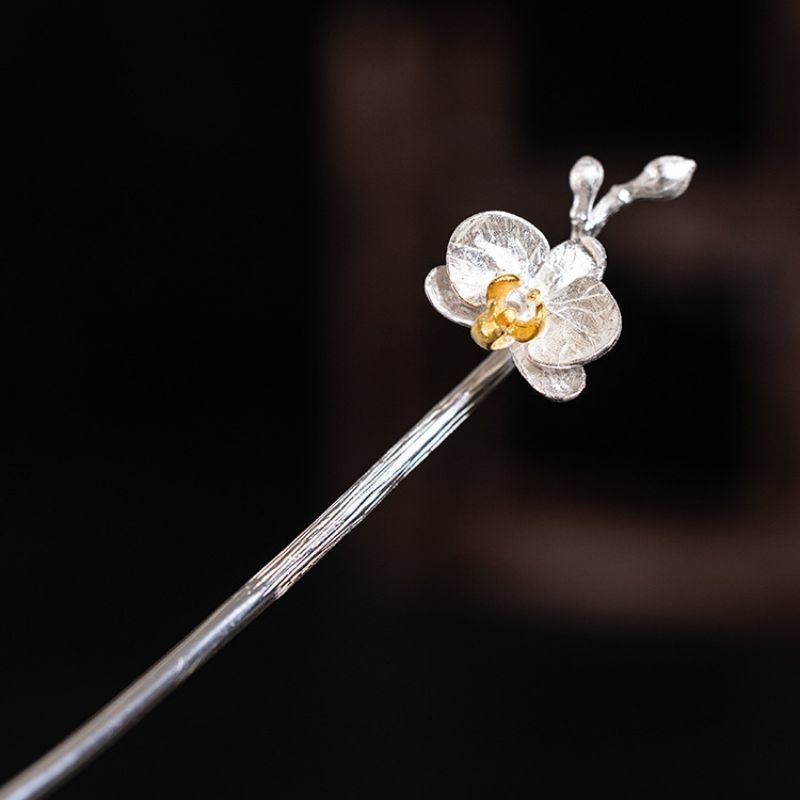 胡蝶蘭のかんざし - まるで本物の花のように K174