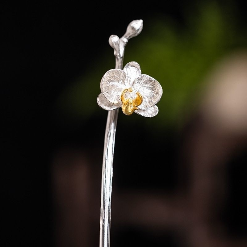 胡蝶蘭のかんざし - まるで本物の花のように K174