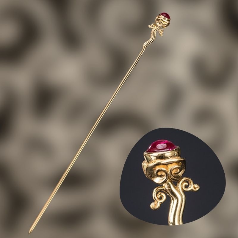 唐草模様のかんざし - 日常のコーディネートにも　K182