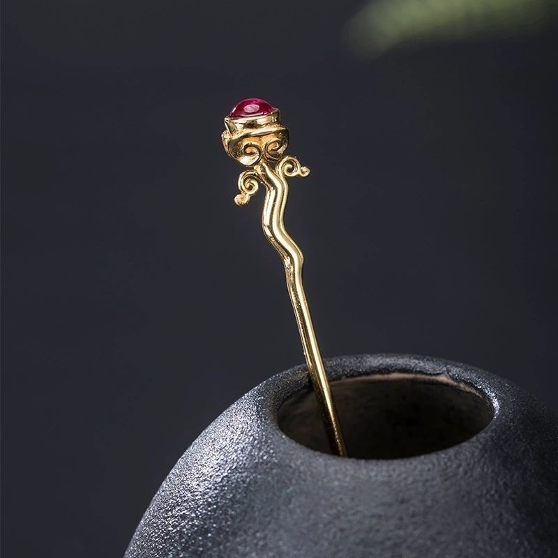 唐草模様のかんざし - 日常のコーディネートにも K182