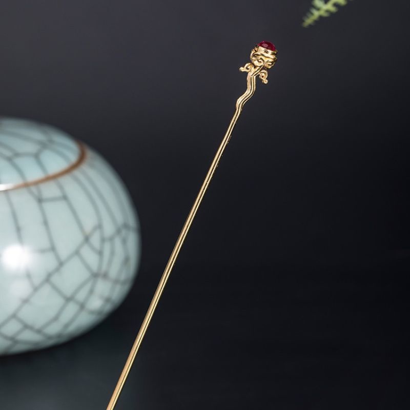 唐草模様のかんざし - 日常のコーディネートにも K182