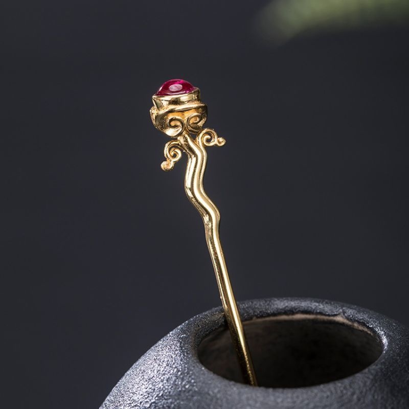 唐草模様のかんざし - 日常のコーディネートにも K182