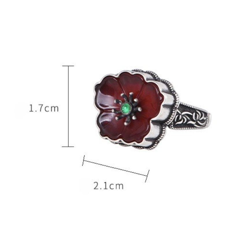 蓮の花のリング - 日常の装いに華やかさを添える R365