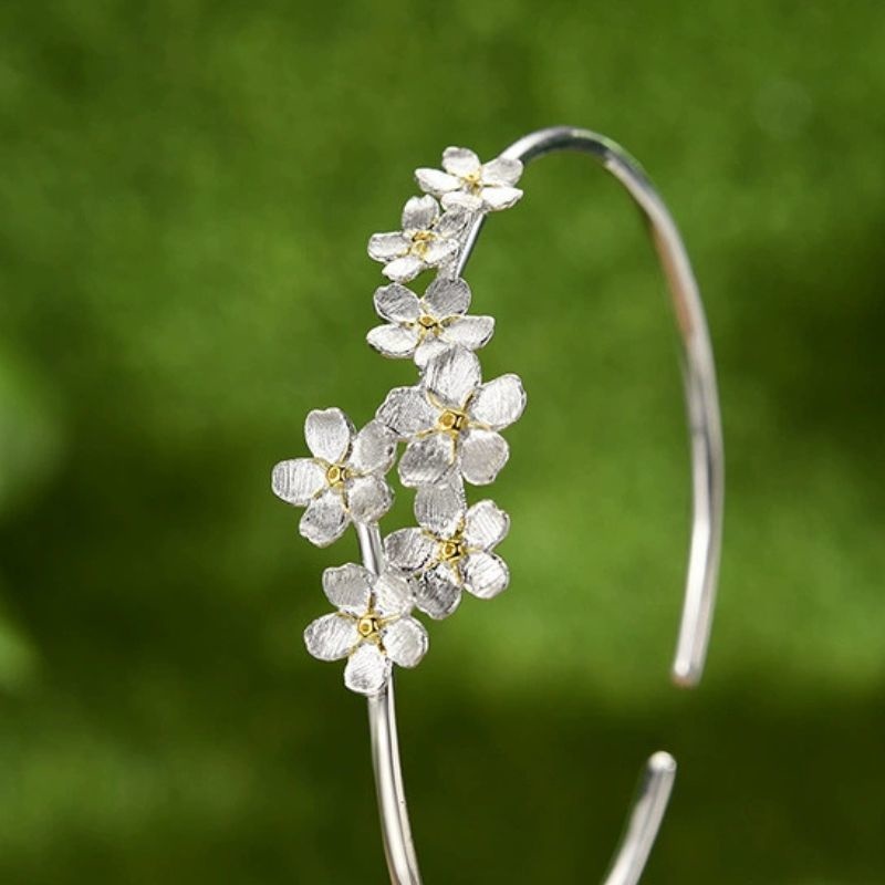 ワスレナグサのバングル - 大切な人への思いをいつも胸に刻む R416