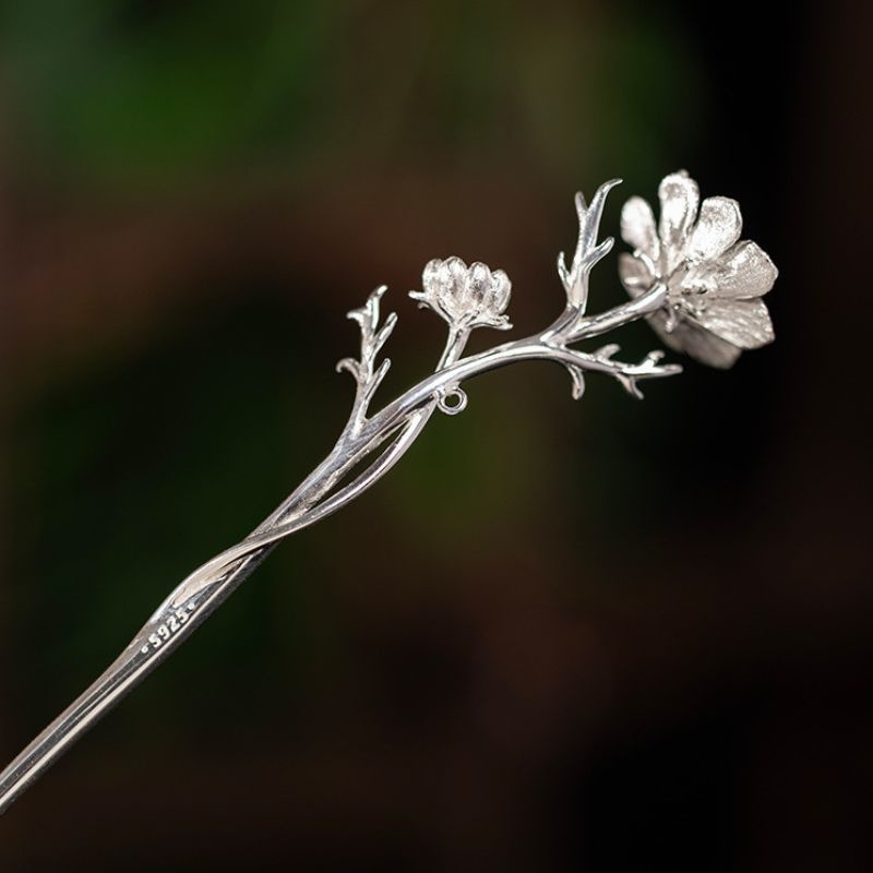 コスモスのかんざし - まるで本物の花が咲いている K185