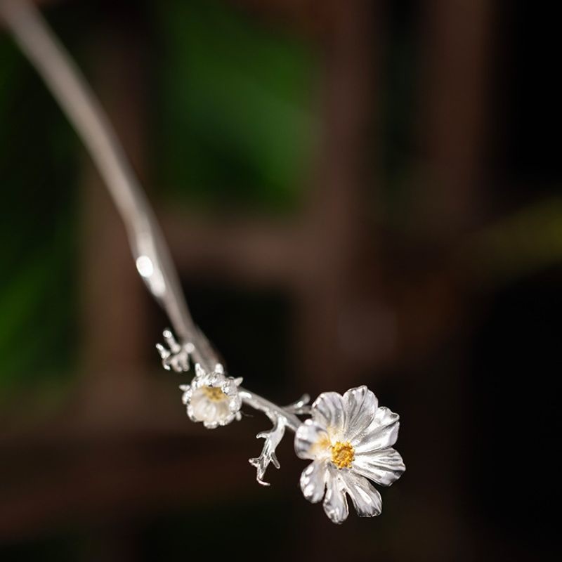 コスモスのかんざし - まるで本物の花が咲いている K185