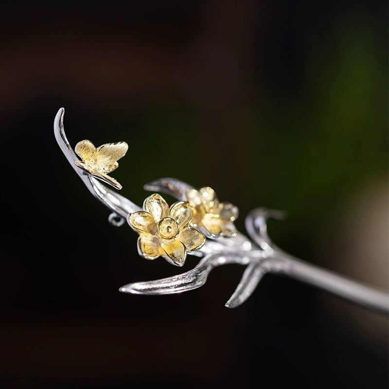 水仙の花のかんざし - 伝統的な美しさと現代的な感性が見事に調和 K186