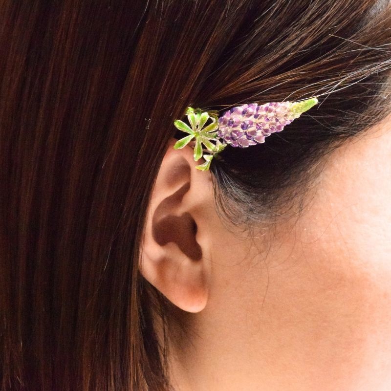 【翌日発送】ルピナスの花のかんざし - プロポーズや婚約にぴったりのアイテム K207