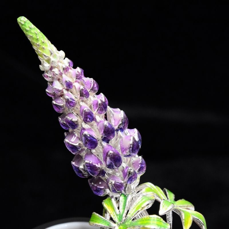 【翌日発送】ルピナスの花のかんざし - プロポーズや婚約にぴったりのアイテム K207