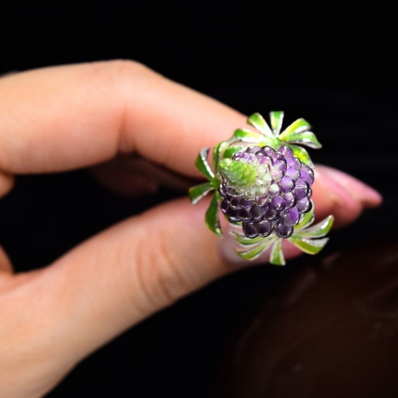 【翌日発送】ルピナスの花のかんざし - プロポーズや婚約にぴったりのアイテム K207