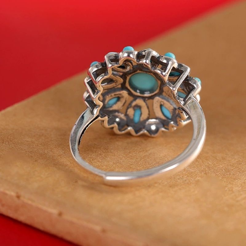 トルコ石リング - 過去と現在が交錯するような不思議な感覚 R451