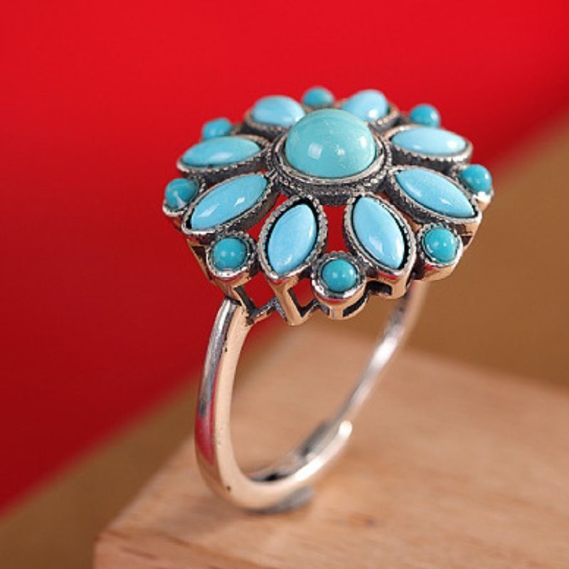 トルコ石リング - 過去と現在が交錯するような不思議な感覚 R451