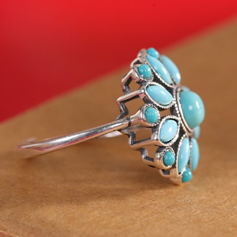 トルコ石リング - 過去と現在が交錯するような不思議な感覚 R451