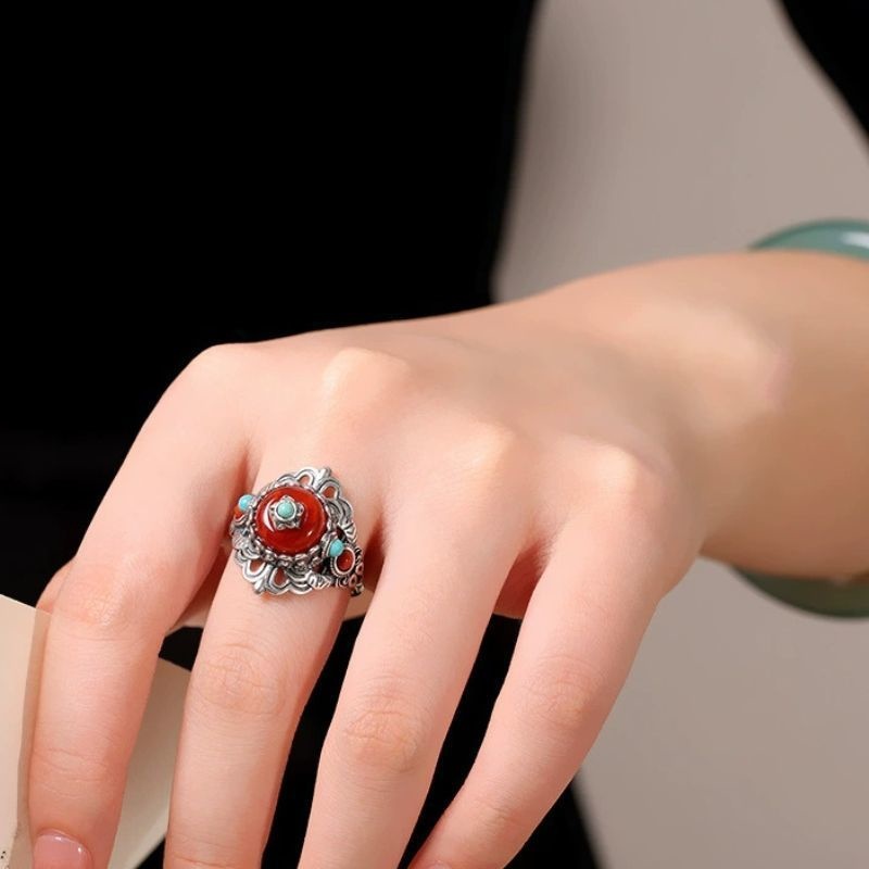 瑪瑙のリング - どんな装いにもエレガントさを添える R452