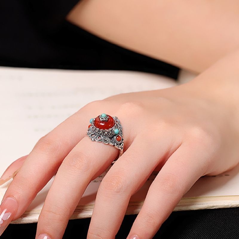 瑪瑙のリング - どんな装いにもエレガントさを添える R452