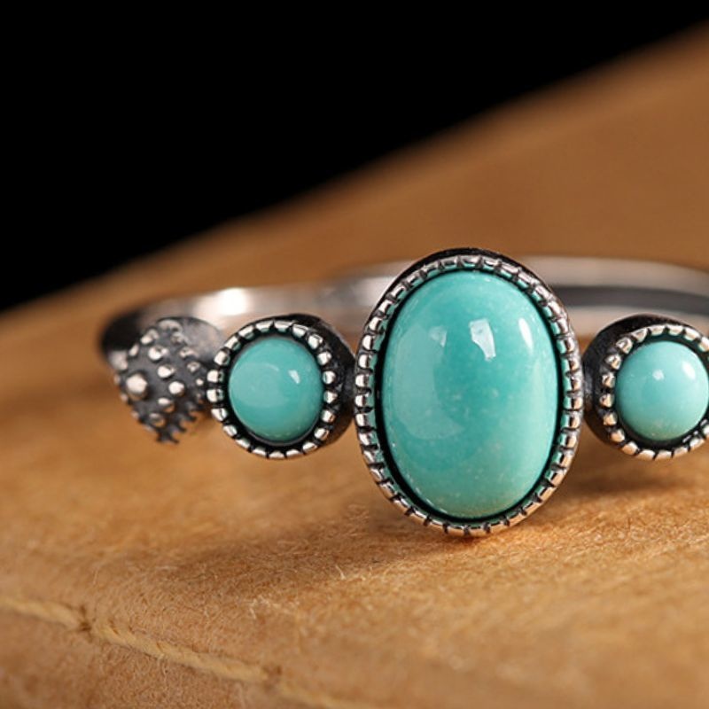 トルコ石のリング - 日常のさりげないアクセントとして R453