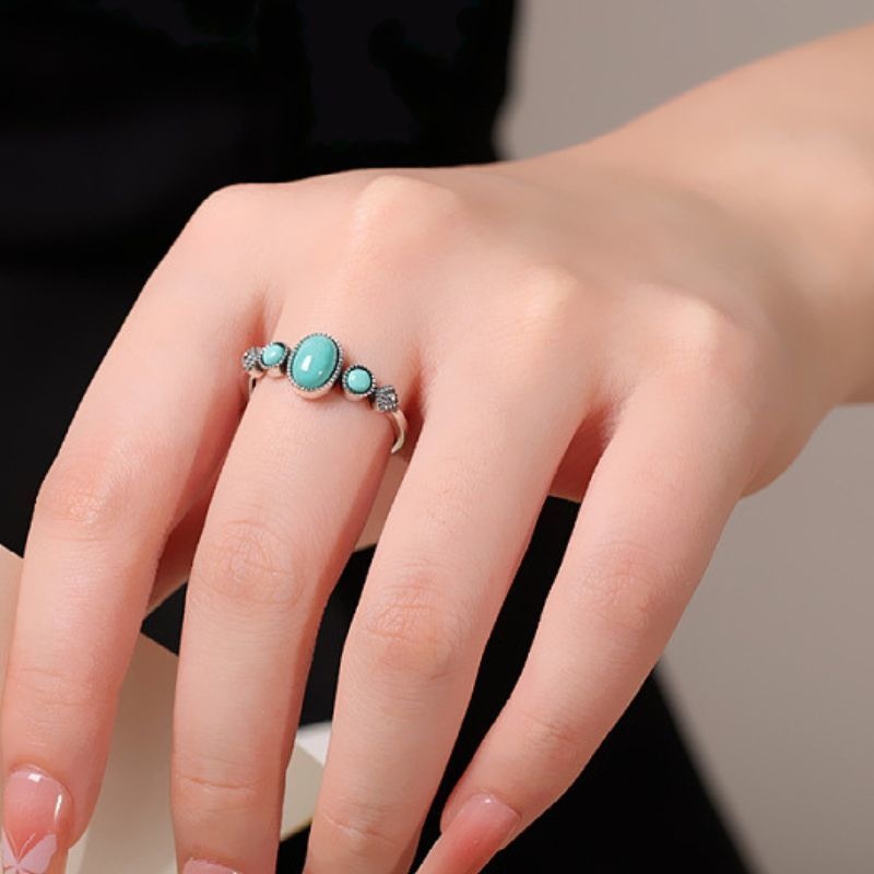 トルコ石のリング - 日常のさりげないアクセントとして R453