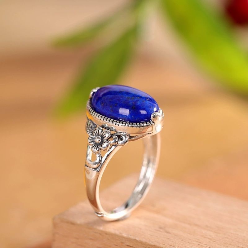 ラピスラズリのリング - あなたの手元を華やかに彩る R458
