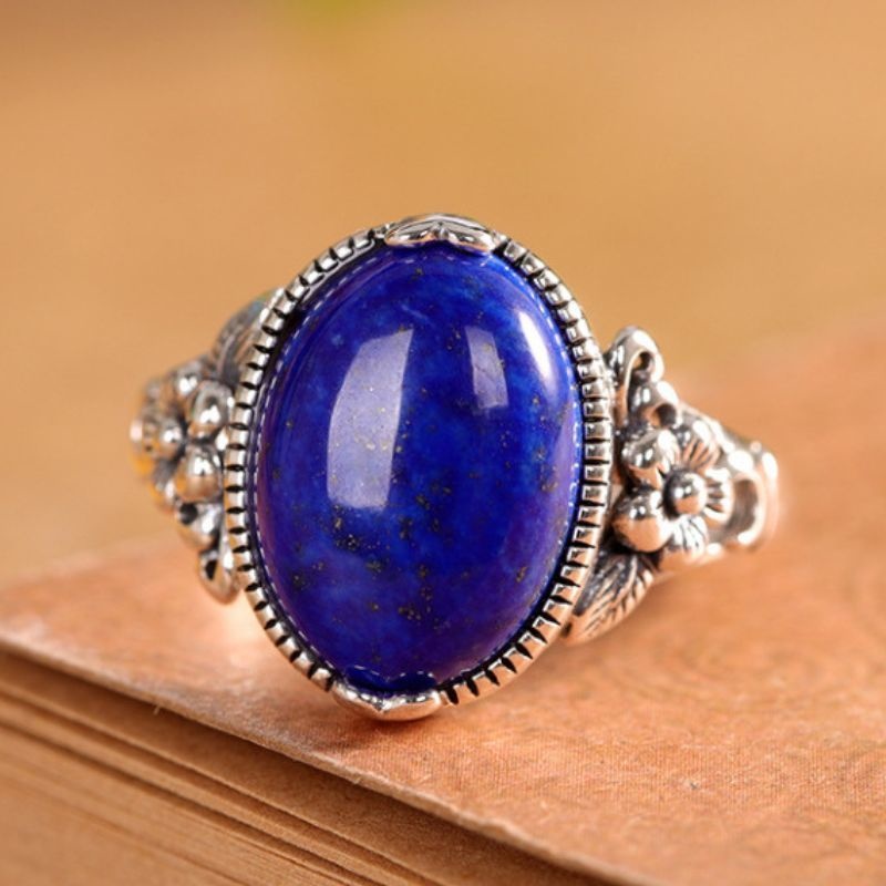 ラピスラズリのリング - あなたの手元を華やかに彩る R458