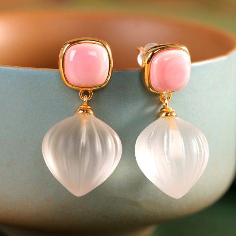 コンクパールのピアス - 繊細でありながらも存在感がある P205