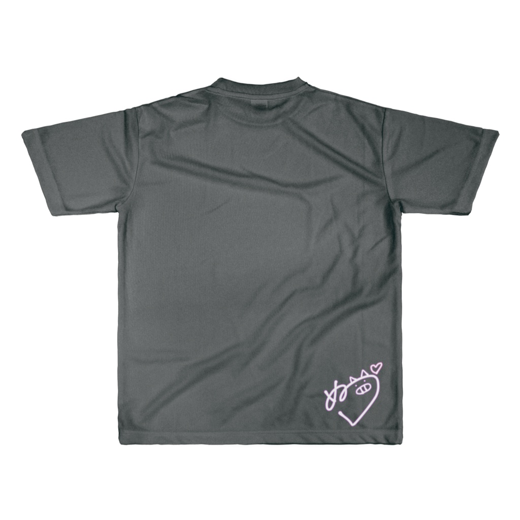 【紫突めのう】座れば牡丹 フルグラフィックTシャツ