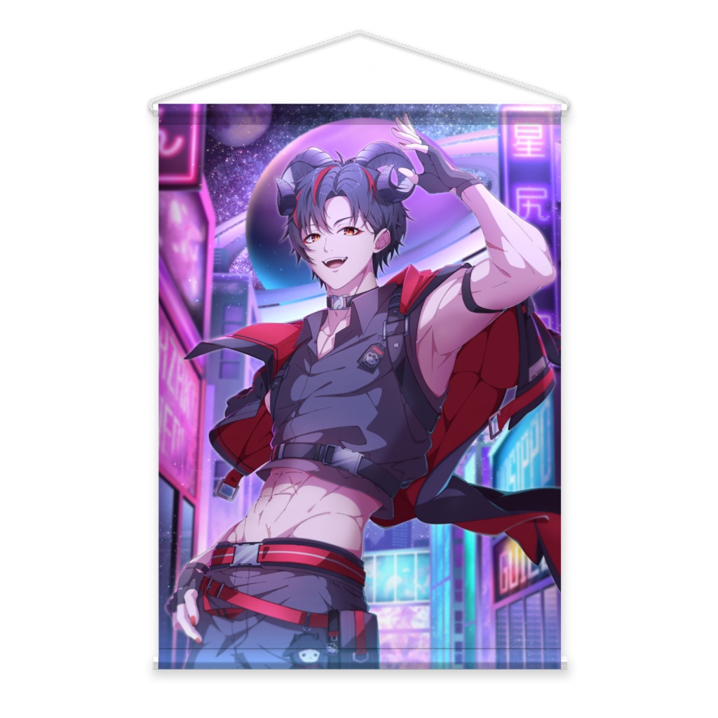 【宮崎ねおん】ネオン街タペストリー