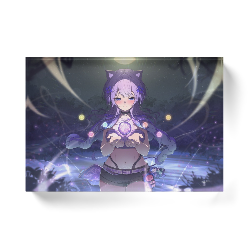 【紫突めのう】Dearestアクリルブロック