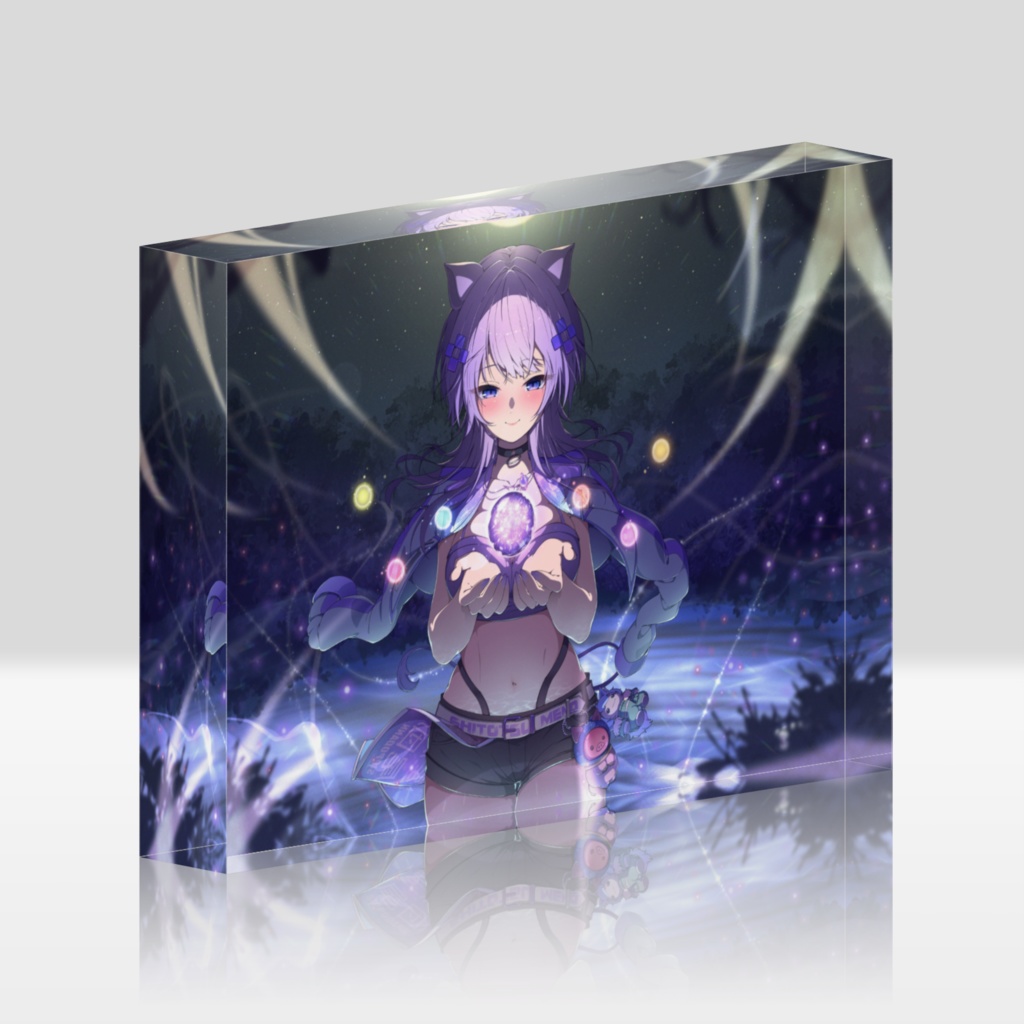 【紫突めのう】Dearestアクリルブロック