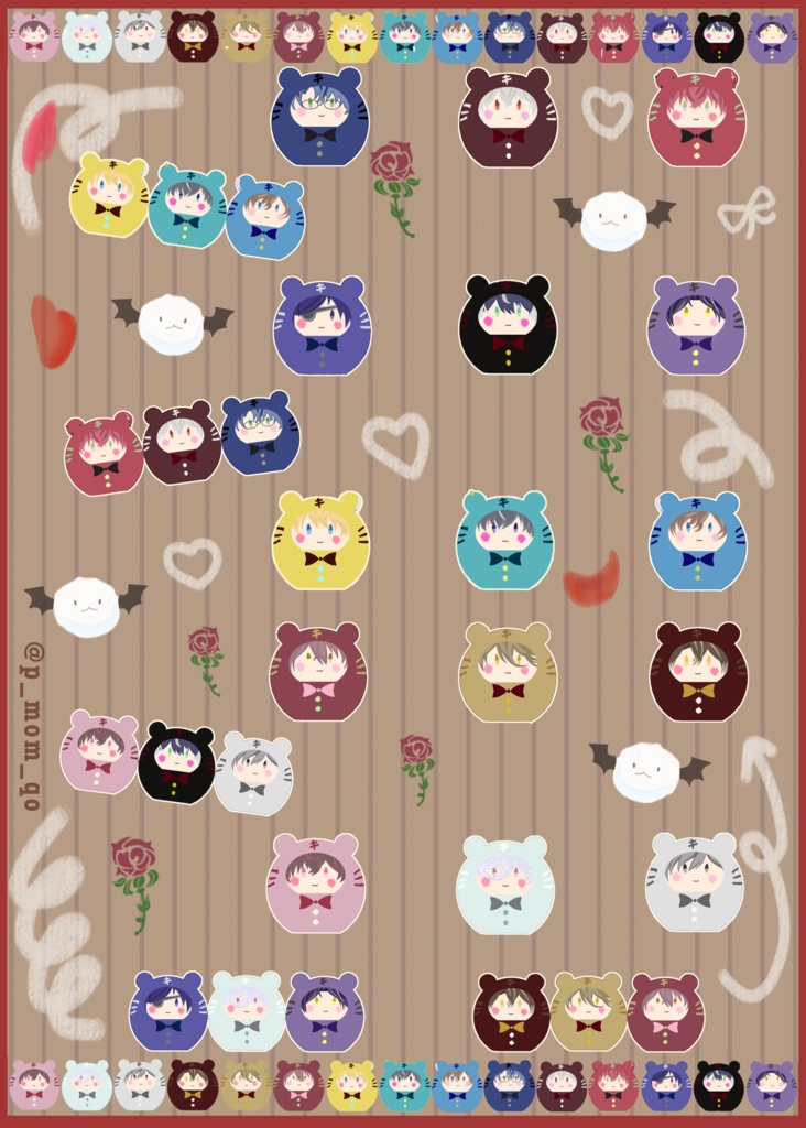 全キャラステッカー寅