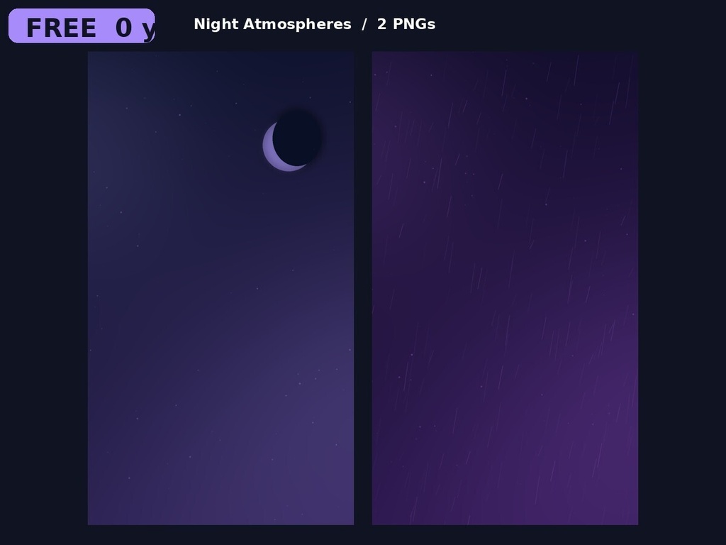 Night Atmospheres FREE|縦型背景素材2枚