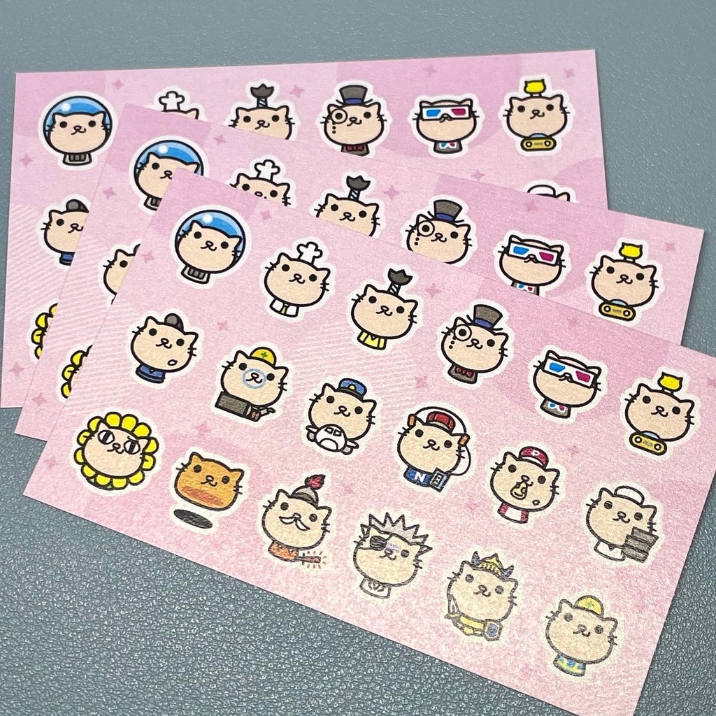チビネコキャラ集合｜メッセージカード