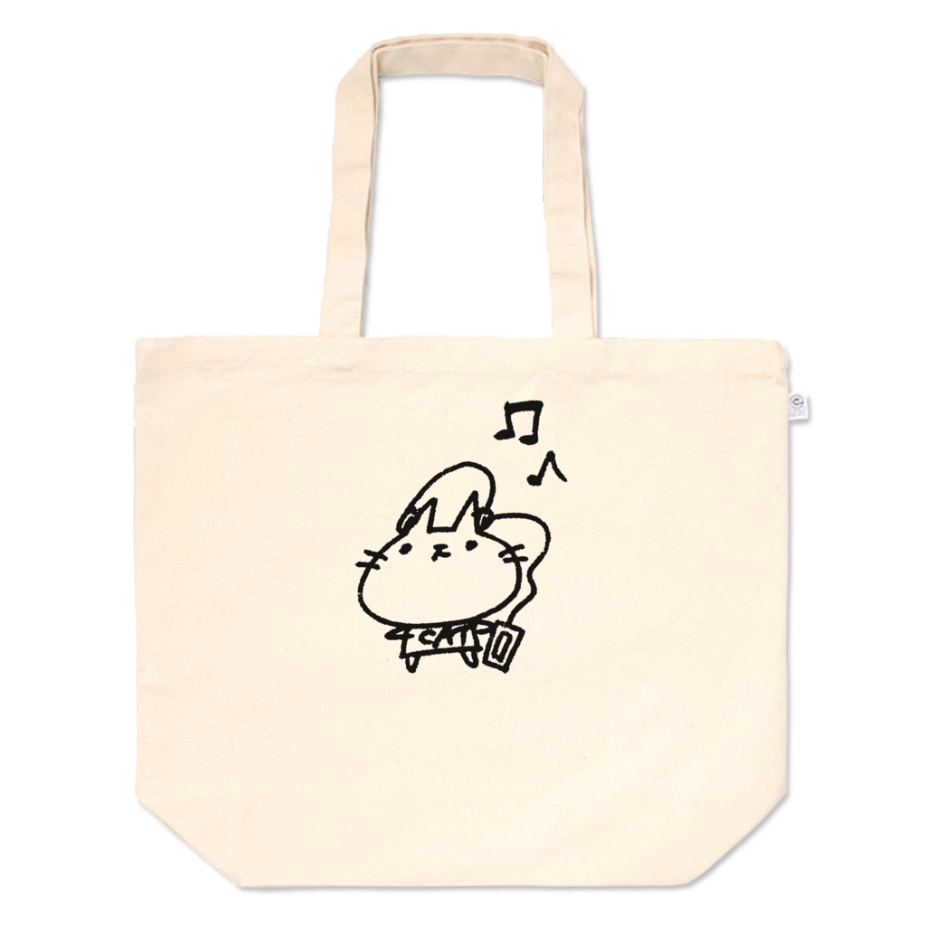 CATシャツ着るネコ80's｜トートバッグ