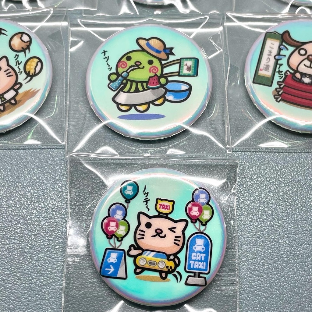 ビックリなんキャラ絵|32mm缶バッジ