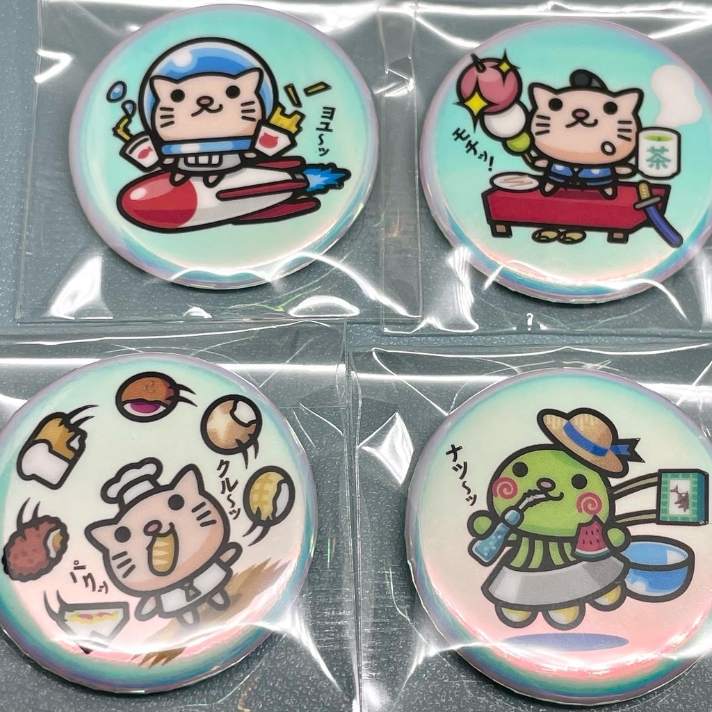 ビックリなんキャラ絵|32mm缶バッジ