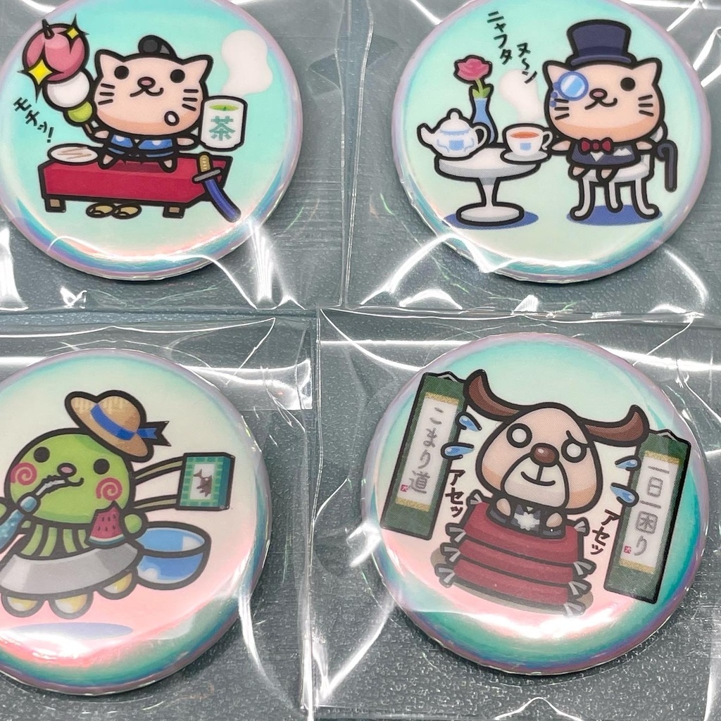 ビックリなんキャラ絵|32mm缶バッジ