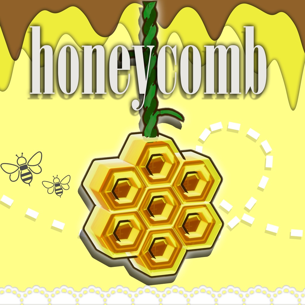 【VRC想定】honey sweet_earring