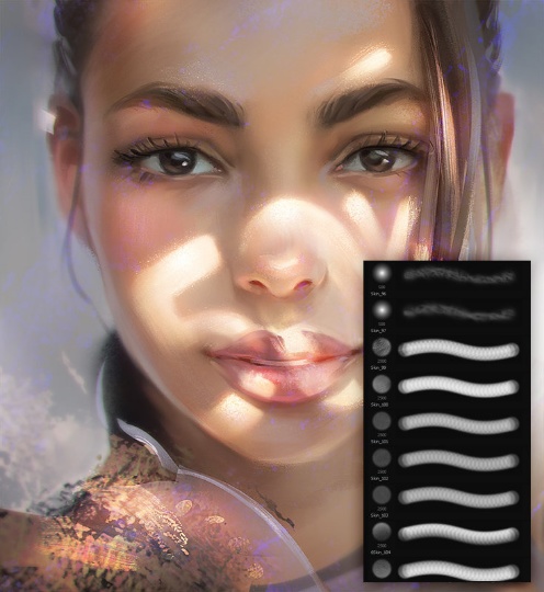 縦長ブラシ : Portrait Brushes Photoshop Bundle : Portrait Photoshop, Photoshop Brushes, Photoshop Bundle, Skin Brushes, Hair Brushes, Lips Brushes