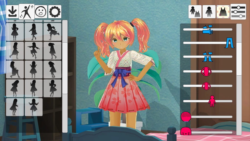 【無限っぽくアバター自動生成できる MUGEN Avatar Dress Girls version】