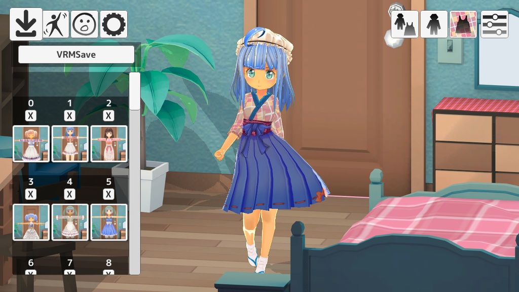 【無限っぽくアバター自動生成できる MUGEN Avatar Dress Girls version】