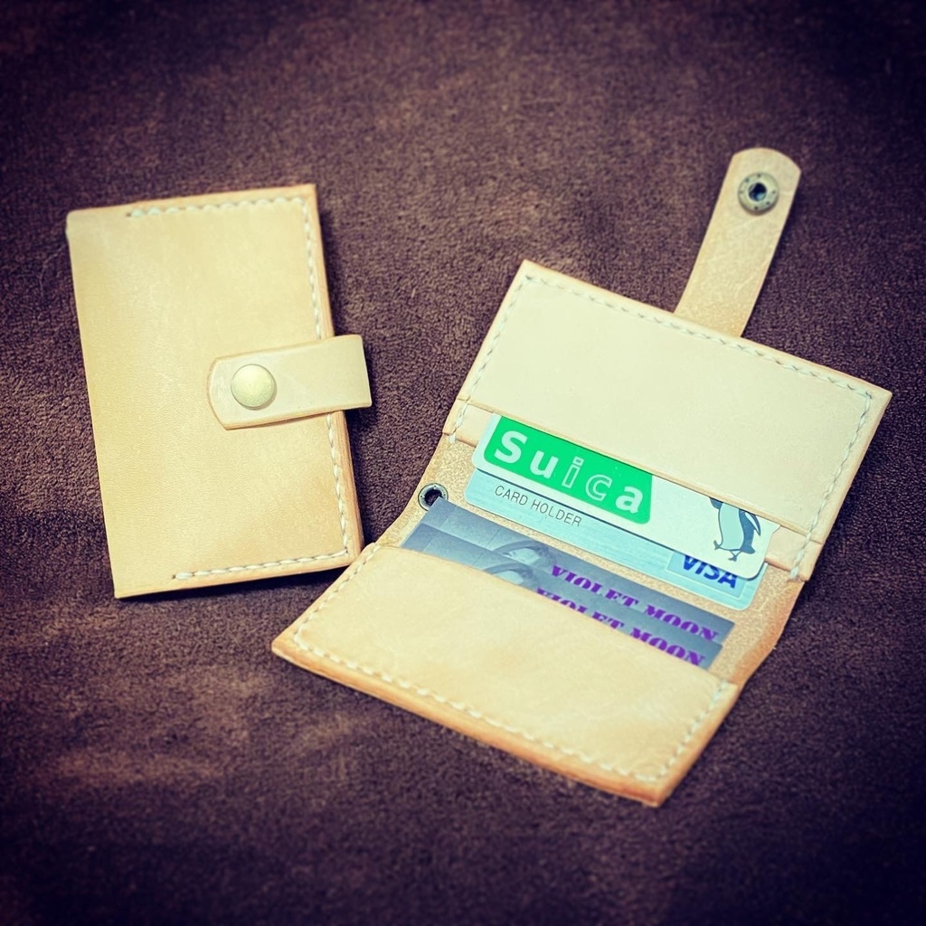 カードケース 本革 ハンドメイド 名刺入れ
